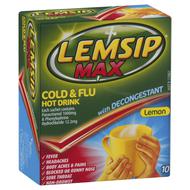 LEMSIP MAX C&F DECON HOT DRINK LEMON PACK 10