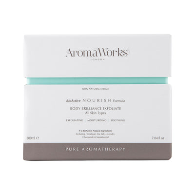 AromaWorks Body Brilliance Exfoliate Bioactive Nourish Formula 200ml