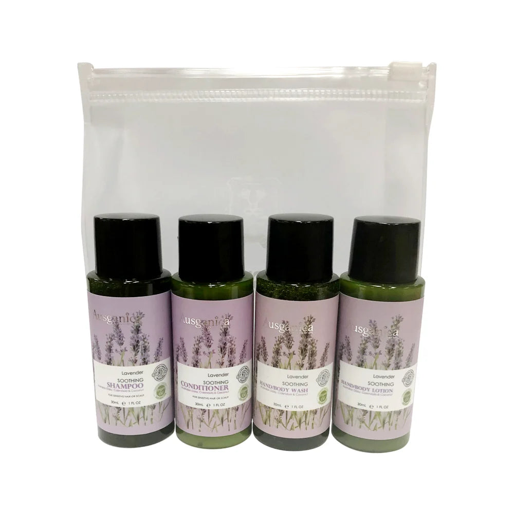 Ausganica Organic Hair & Body Travel Kit Soothing Lavender 30ml