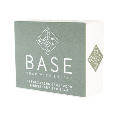 Base (Soap With Impact) Soap Bar Exfoliating Cedarwood & Rosemary (Boxed) 120g