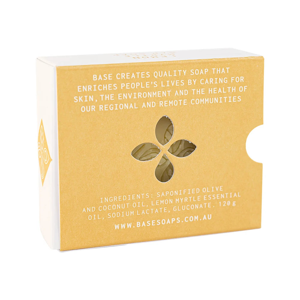 Base (Soap With Impact) Soap Bar Lemon Myrtle (Boxed) 120g