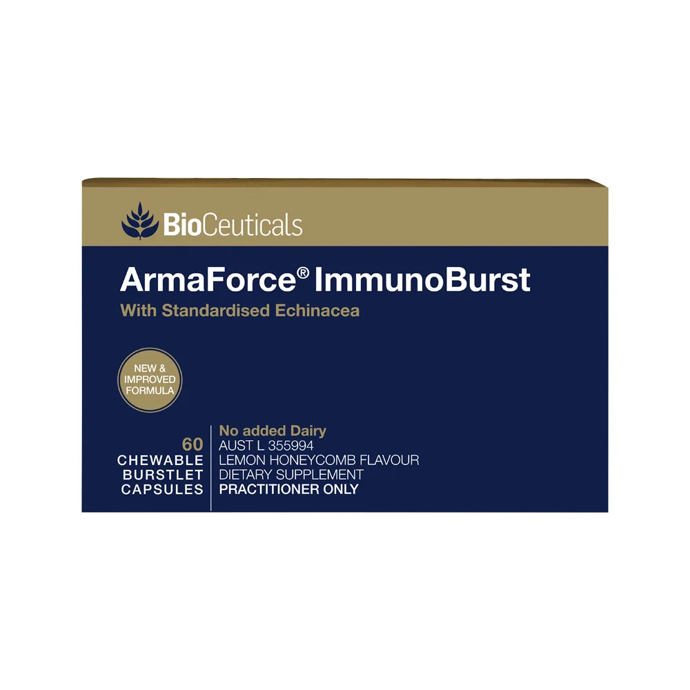 BioCeuticals ArmaForce ImmunoBurst Chewable Lemon Honeycomb 60c