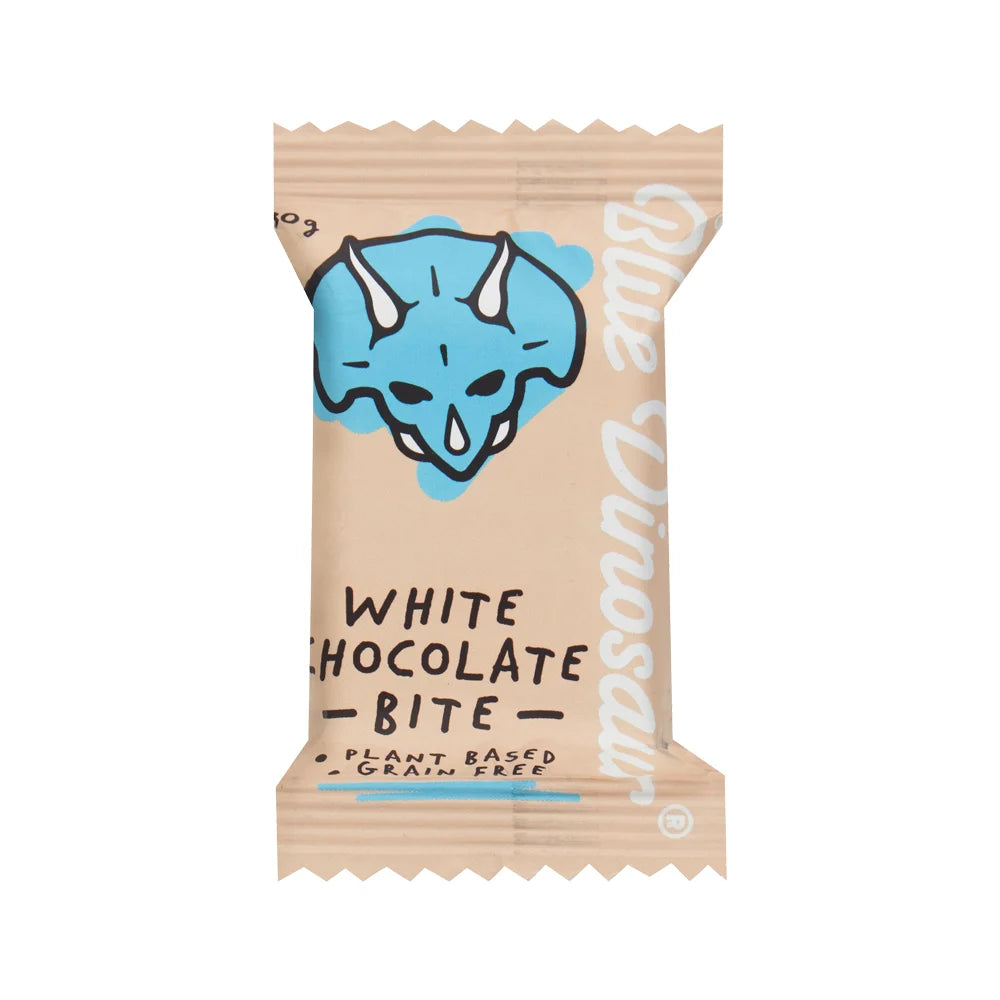 Blue Dinosaur Bites Bar White Chocolate 30g x 18 Display