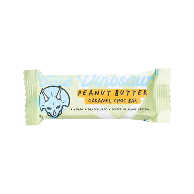 Blue Dinosaur Vegan Peanut Butter Bar and Caramel Choc 45g x 12 Display