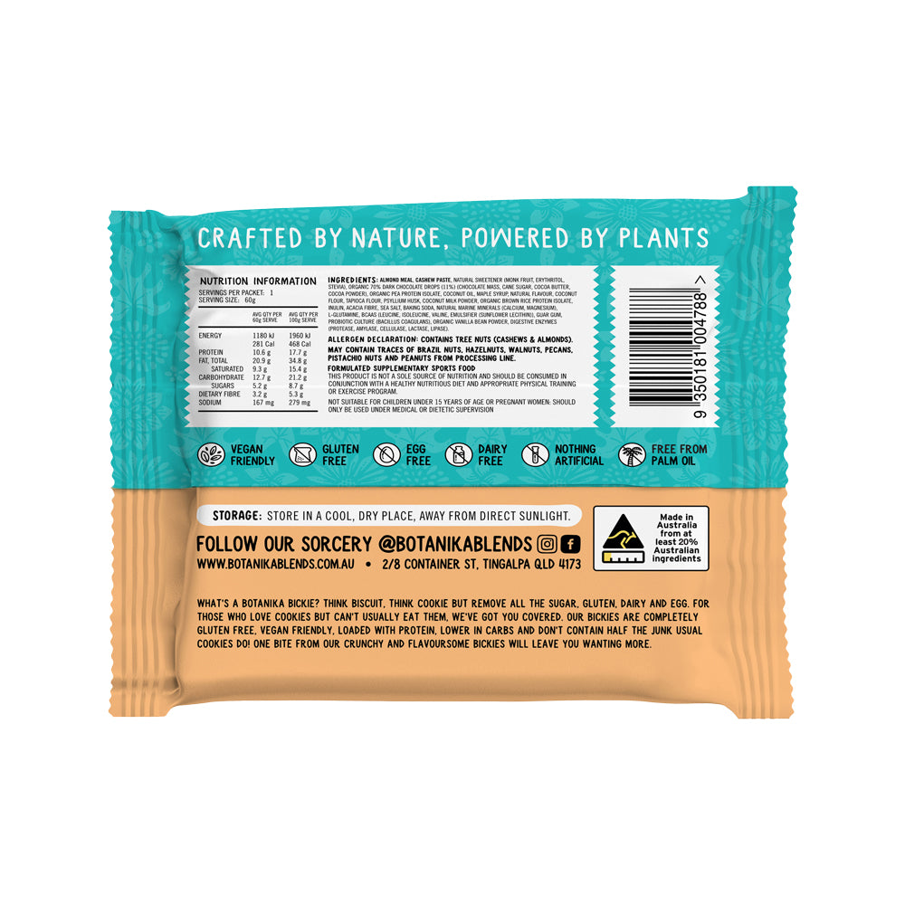 Botanika Blends Botanika Bickies Choc Chip 60g x 12 Display