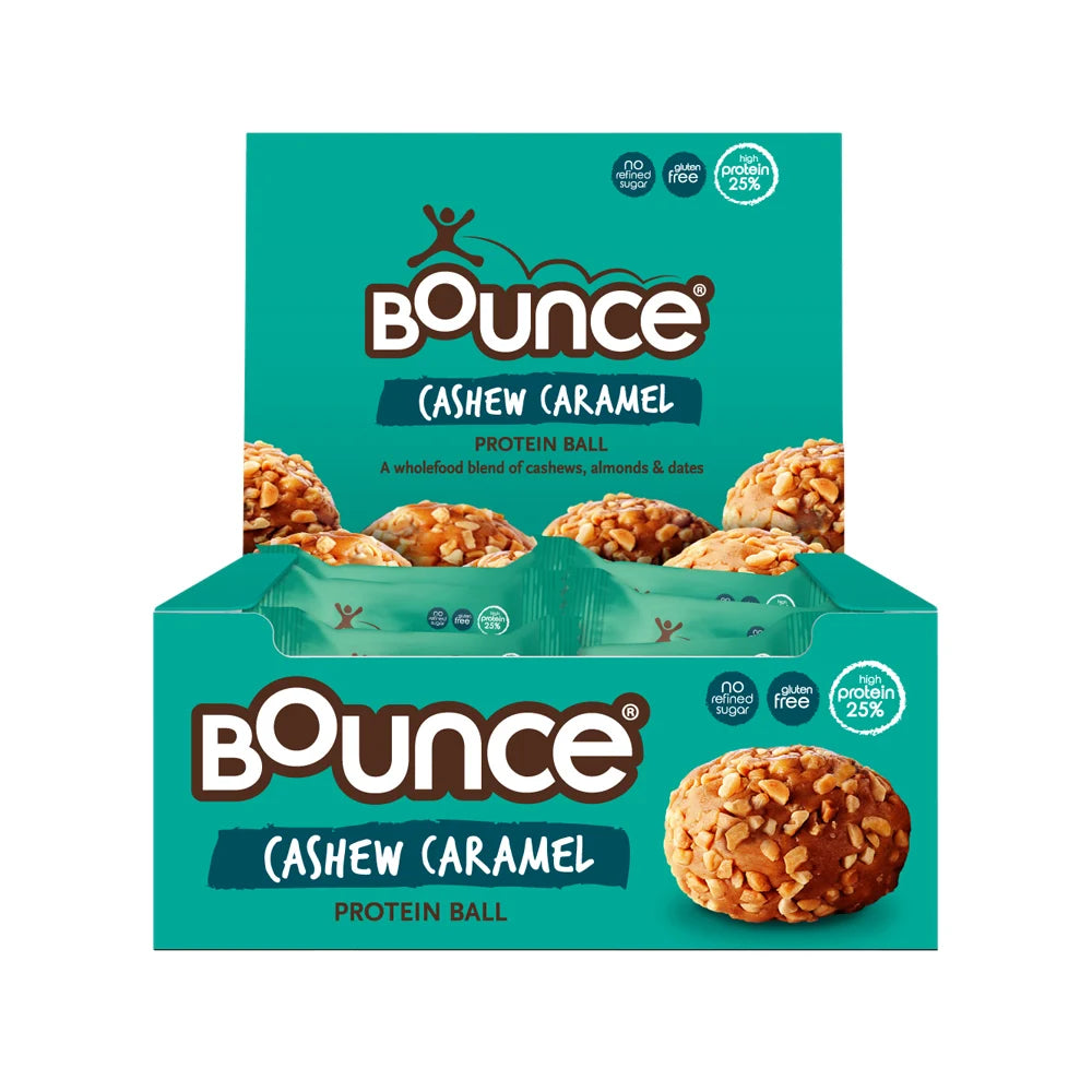 Bounce Protein Balls Cashew Caramel 40g x 12 Display