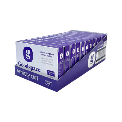 Goodspace Anxiety Aid Chewing Gum Menthol Lift 10pc Sleeve