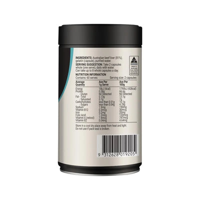 Melrose Origins Energy & Wellbeing (Grass Fed Beef Liver 1000mg) 120c