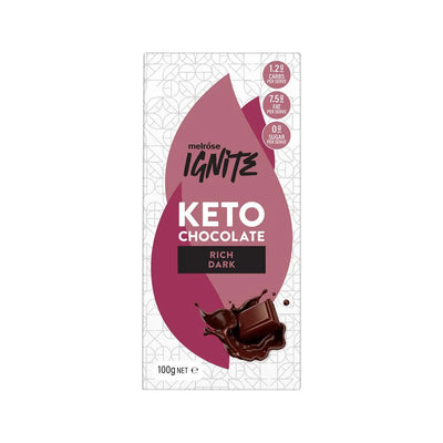 Melrose Ignite Keto Rich Dark Chocolate 100g x 12 Display