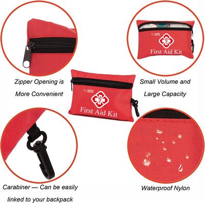 110 Piece Waterproof First Aid Kit for Home Car Travel and Outdoor Emergencies