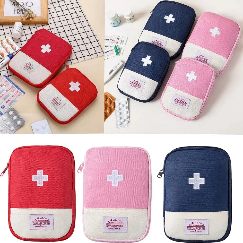 First Aid Kit Pouch Medicine Storage Bag for Home Emergency and Outdoor Travel
