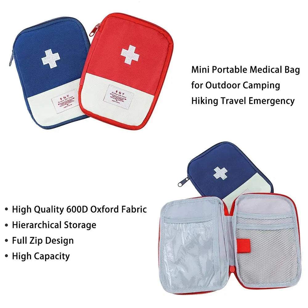 First Aid Kit Pouch Medicine Storage Bag for Home Emergency and Outdoor Travel