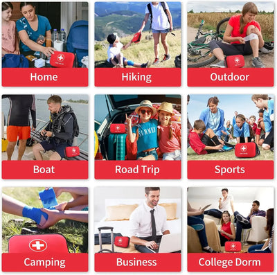 First Aid Kit for Car Home Travel and Camping Emergency Medical Kit for Survival Vehicle and Office