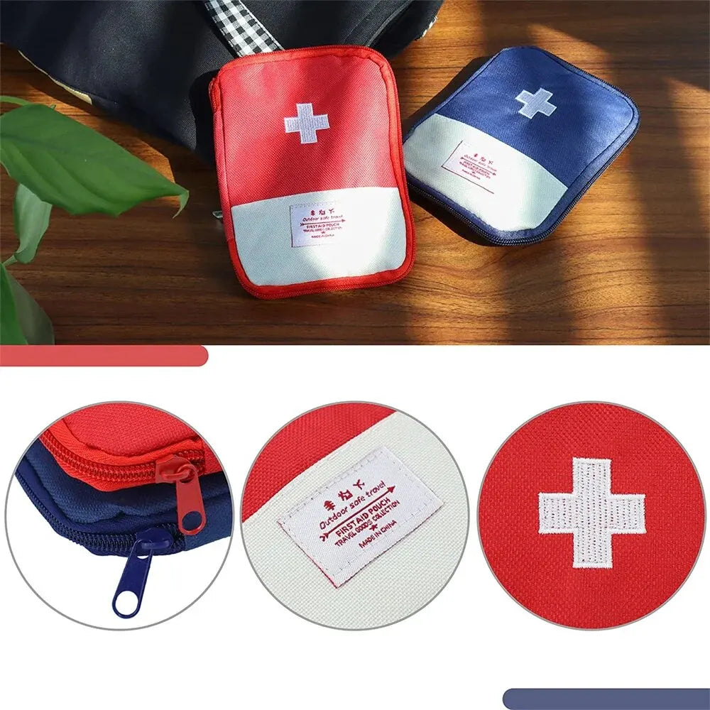 First Aid Kit Pouch Medicine Storage Bag for Home Emergency and Outdoor Travel
